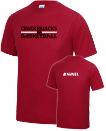 Functioneel T-Shirt, kleur Chilli Red AMERSFOORT BASKETBALL