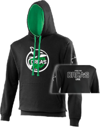 Orca's Varsity Hoody (JetBlack/KellyGreen)