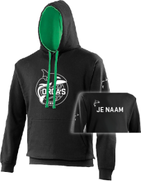 Orca's Varsity Hoody 3 (JetBlack/KellyGreen)