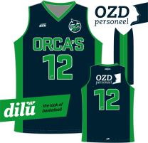 Orca's official OZD Personeel MU16 wedstrijd shirt