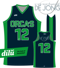 Orca's official De Jong Grootvishandel VU18-1 wedstrijd shirt