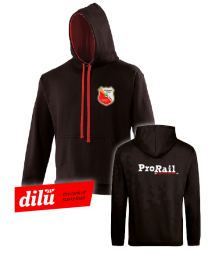 ProRail Varsity Hoody (JetBlack/FireRed)