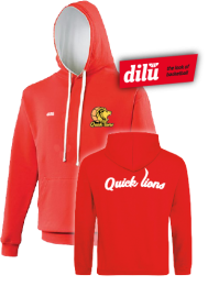 Quick Lions Varsity Hoody (firered_arcticwhite)