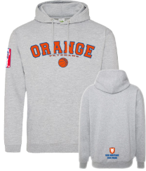 ORANGE College Hoodie heather Gray