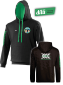 Welpen Varsity Hoody (jetblack_kellygreen)
