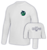 White longsleeve dri-fit Orca's