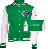 Orca's Varsity Jacket (KellyGreen/White)