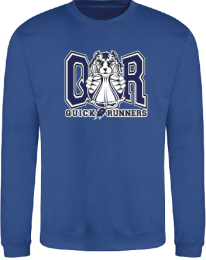 Quick Runners Basketball Sweater Royal Blue.