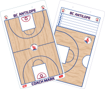 BC Antilope Basketball Coachbord gepersonaliseerd