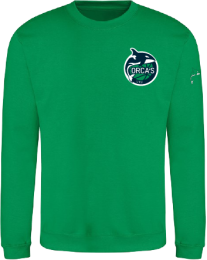Orca's Basketball Sweater Kelly Green