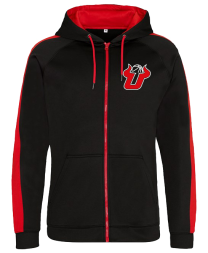 UBALL Sports polyester zoodie Black/Red
